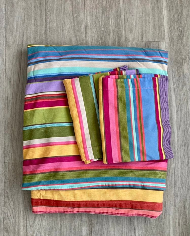 Pottery Barn Teen Dottie Queen Sheet Set Aqua Marine Blue new Pottery Barn Teen Dottie Queen Sheet Set Aqua Marine Blue new